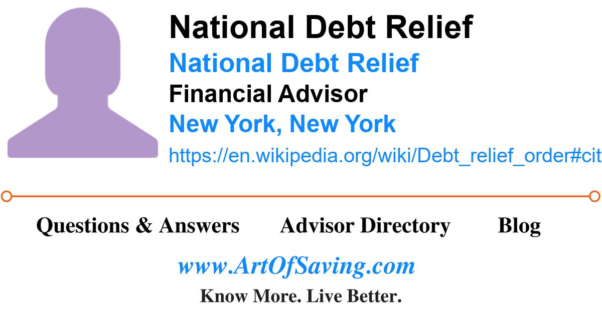 National Debt Relief National Debt Relief Financial Advisor New