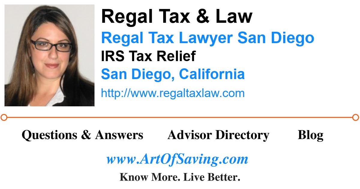 Regal Tax & Law Regal Tax Lawyer San Diego IRS Tax Relief San