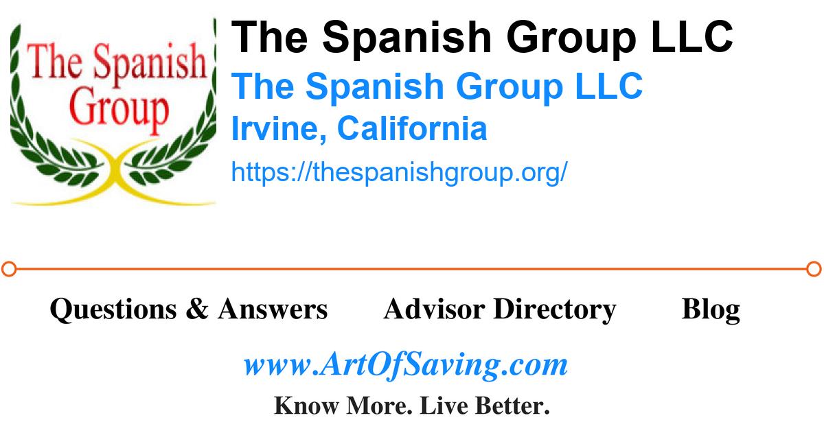 The Spanish Group LLC The Spanish Group LLC Irvine California 92612 Art Of Saving